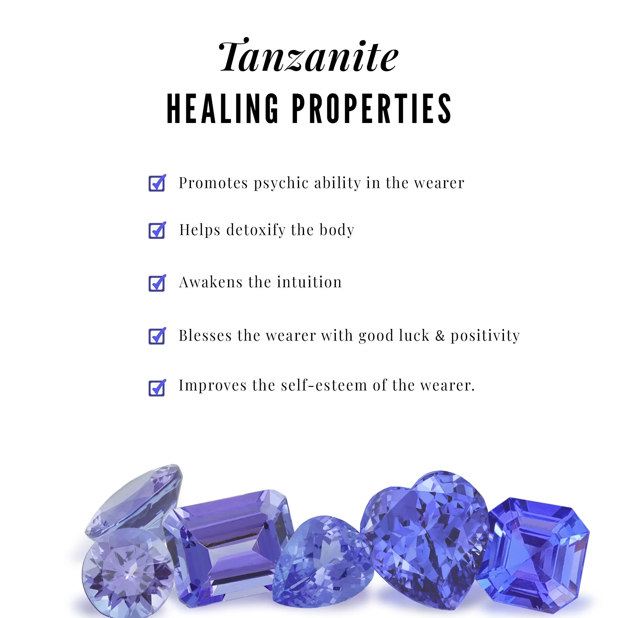 3/4 CT Minimal Tanzanite and Diamond Ring
