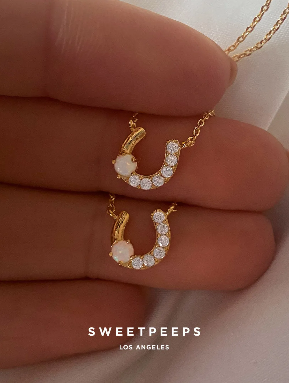 Horseshoe Opal Necklace (Opal)