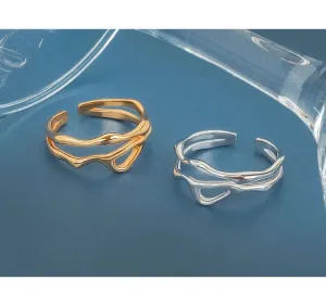 Irregular Double Adjustable Ring