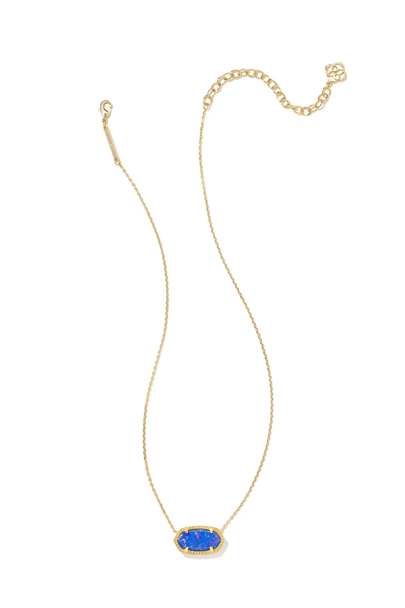 Kendra Scott Elisa Necklace Gold Indigo Opal