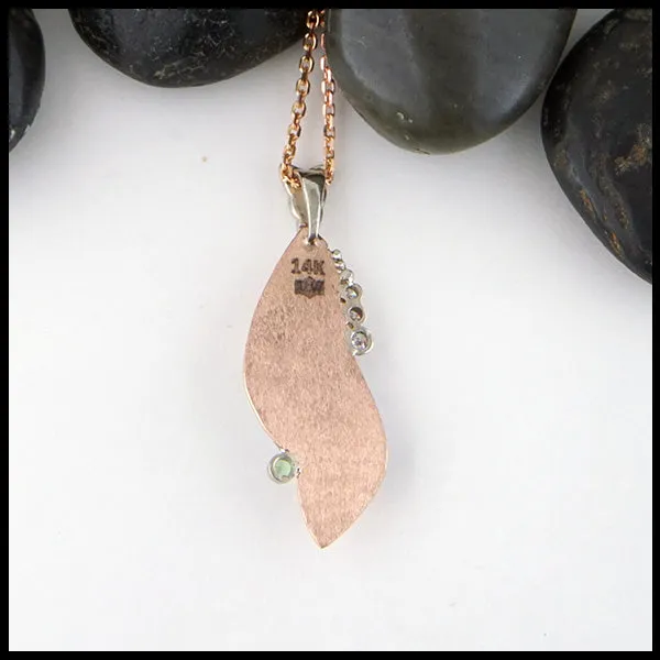 Rose Gold Opal Pendant