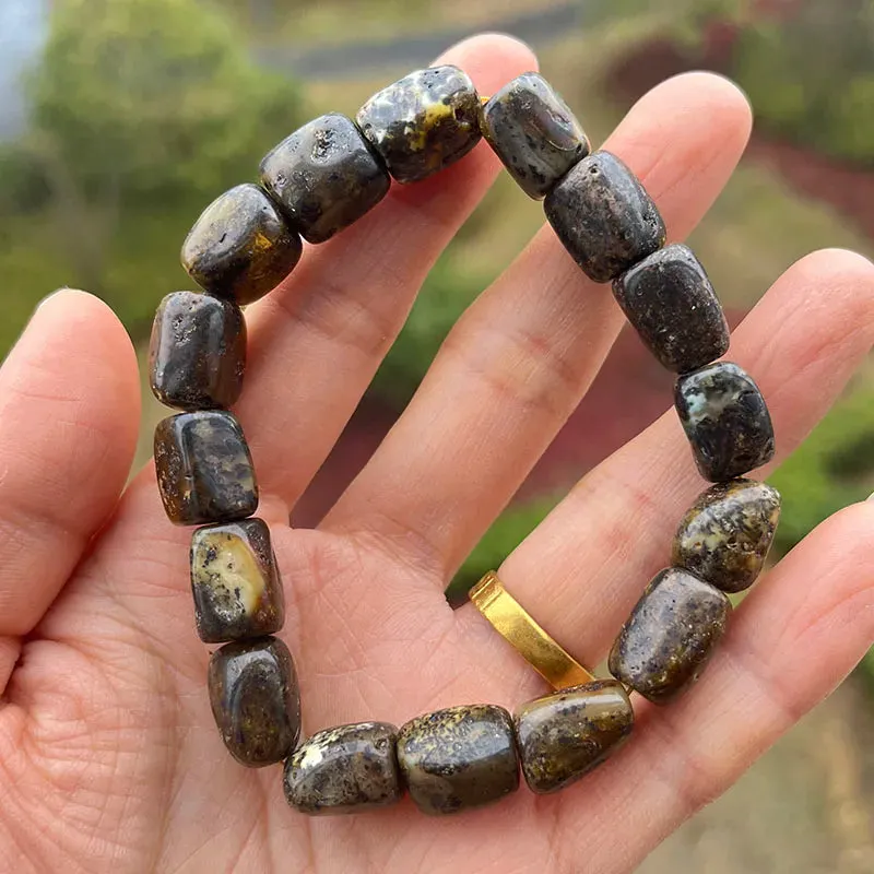 Unisex Real Amber Bracelet: Natural Healing Jewelry